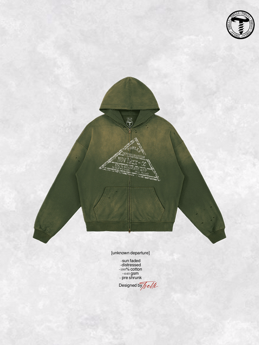 [unknown departure] zip up