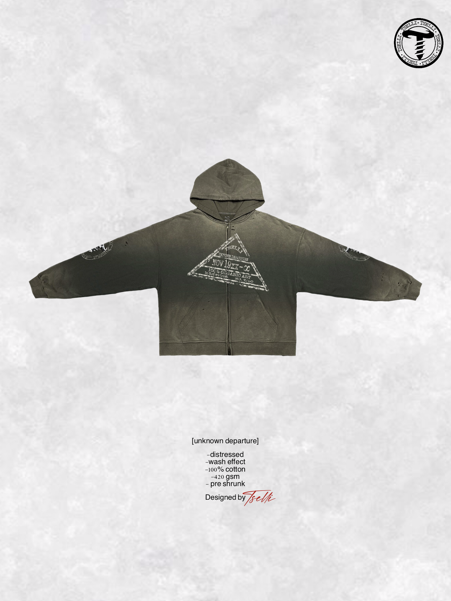 [unknown departure] zip up
