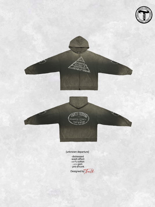 [unknown departure] zip up