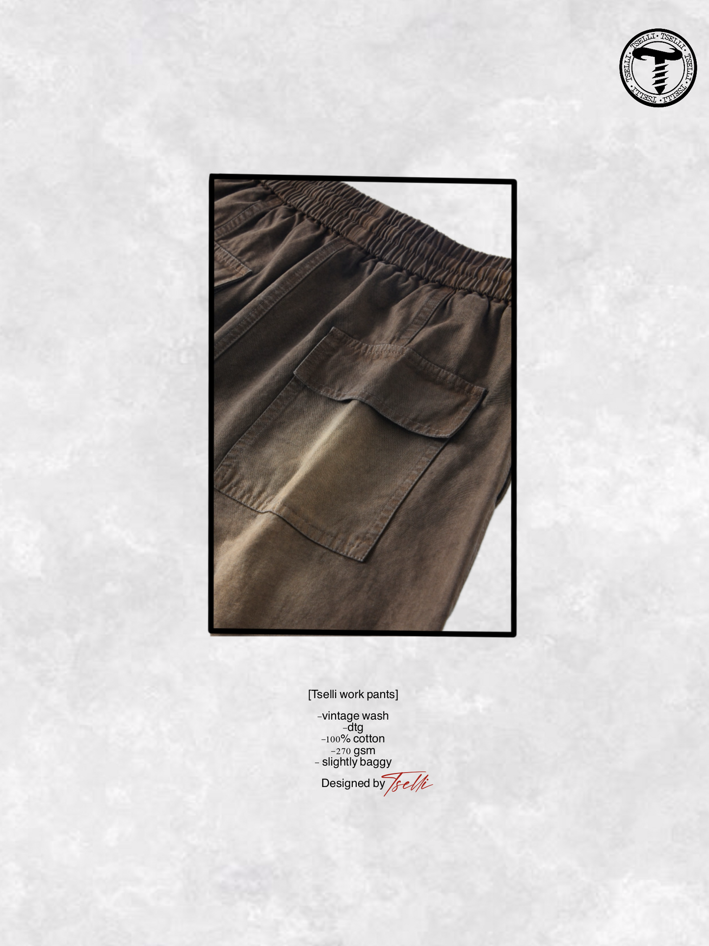 [tselli work pants]